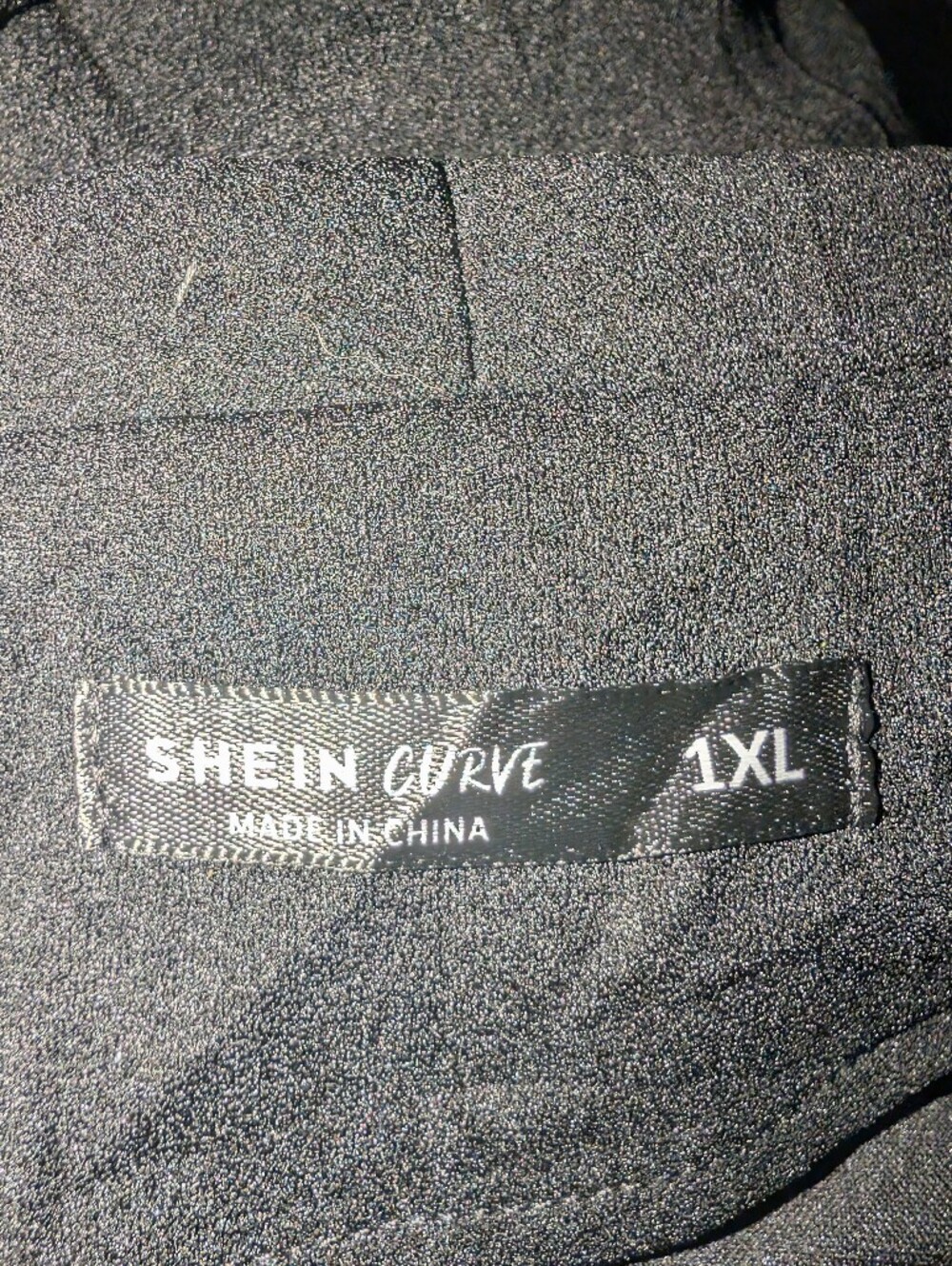 Shein Curve Black Feather Trim Cuff Blazer Jacket Plus Size 1XL - Picture 4 of 6